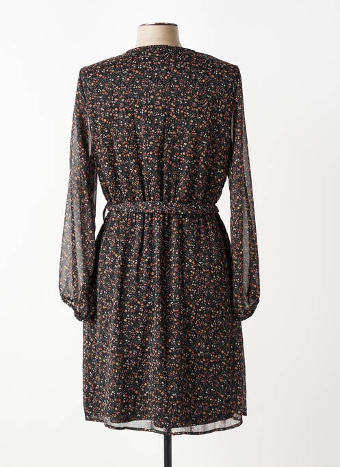 Robe mi-longue col v noir ONLY femme