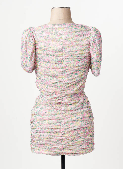 Robe courte rose MANGO femme