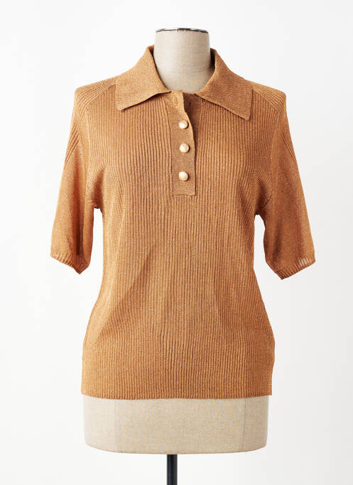 Polo marron ASTRID BLACK LABEL femme