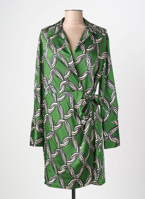 Robe mi-longue vert MANGO femme