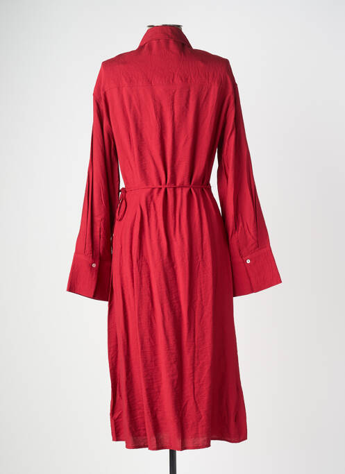 Robe mi-longue rouge MANGO femme