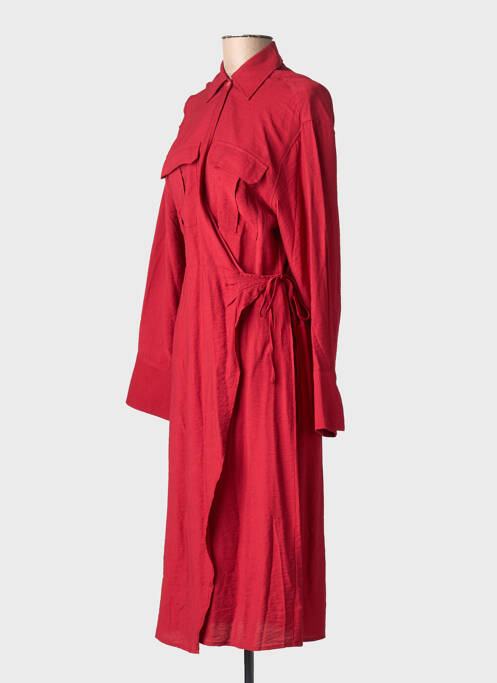 Robe mi-longue rouge MANGO femme
