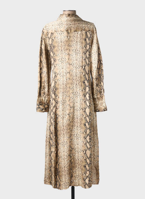 Robe longue beige MANGO femme