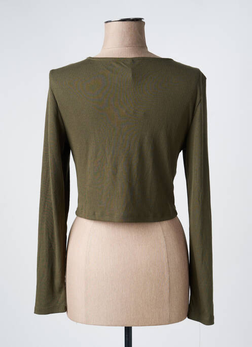 T-shirt manches longues manches longues vert ONLY femme