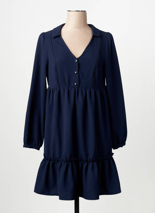 Robe mi-longue bleu NAF NAF femme