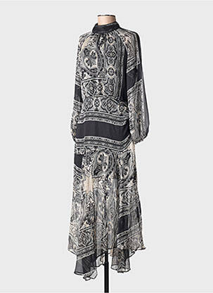 Robe longue noir MANGO femme