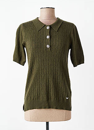 Polo vert LES P'TITES BOMBES femme