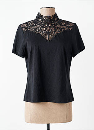 T-shirt noir MORGAN femme