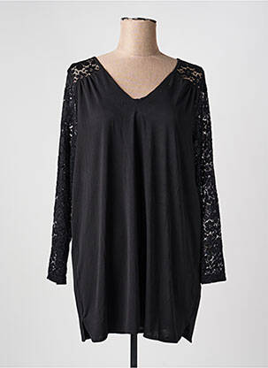 Tunique manches longues noir ZABAIONE femme
