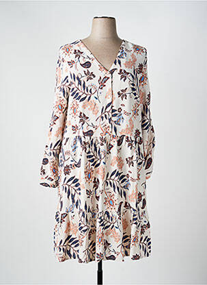 Robe mi-longue blanc TOM TAILOR femme