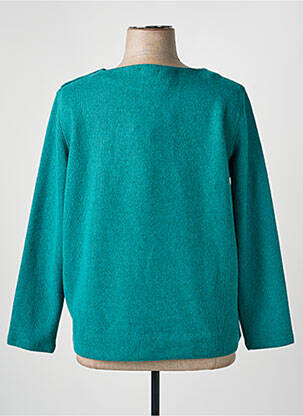 Pull coupe droite manches longues vert TOM TAILOR femme