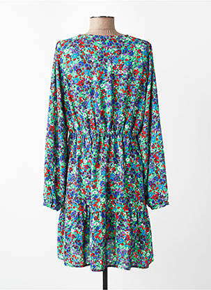 Robe mi-longue manches longues manches longues vert ONLY femme