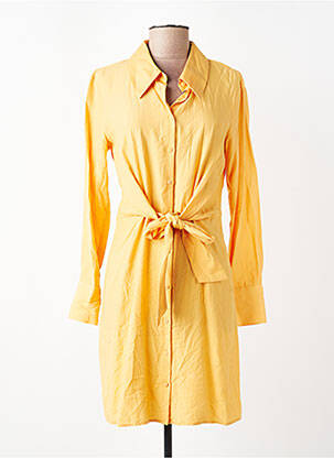 Robe mi-longue orange MANGO femme