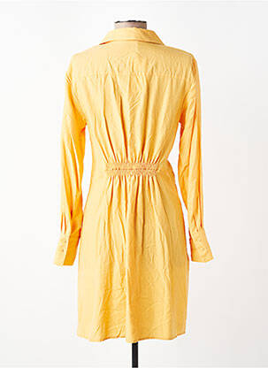 Robe mi-longue orange MANGO femme