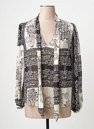 Blouse noir MANGO femme