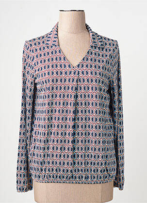 T-shirt manches longues manches longues bleu TOM TAILOR femme