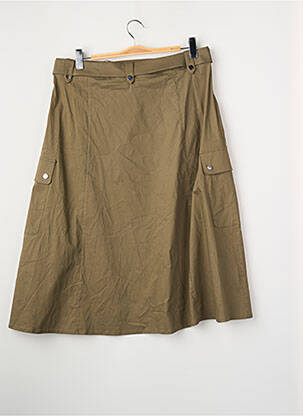Jupe mi-longue marron MORE & MORE femme