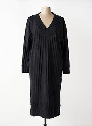 Robe longue manches longues manches longues noir CARMAKOMA femme