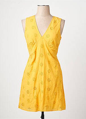 Robe courte sans manche sans manche jaune VERO MODA femme