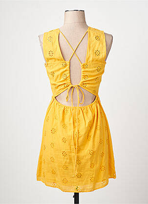 Robe courte sans manche sans manche jaune VERO MODA femme