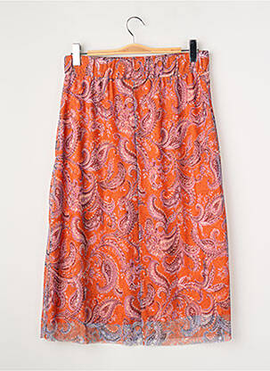 Jupe mi-longue orange STREET ONE femme
