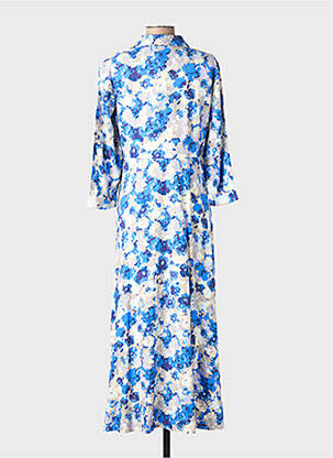 Robe longue manches 3/4 bleu VERO MODA femme