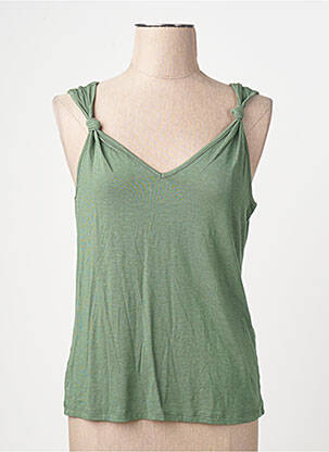 Débardeur coupe droite sans manche vert VILA femme
