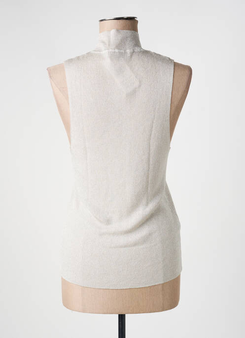 Débardeur beige MANGO femme