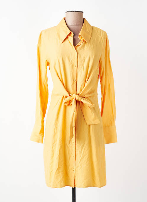 Robe mi-longue orange MANGO femme