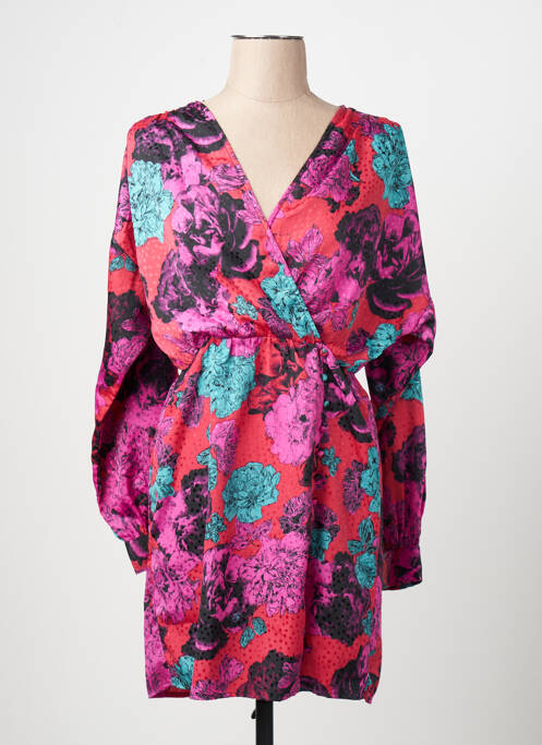 Robe longue col v rouge VERO MODA femme