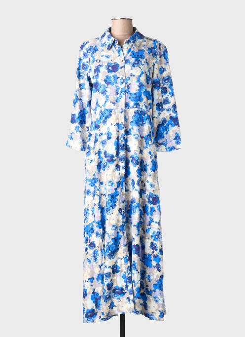 Robe longue manches 3/4 bleu VERO MODA femme