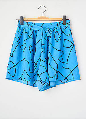 Short coupe droite bleu ONLY femme