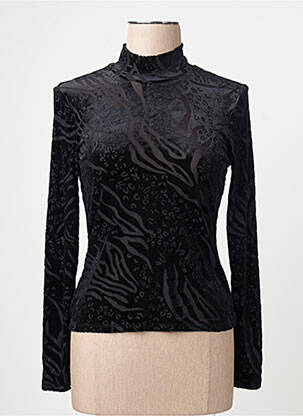 Pull col roulé noir VERO MODA femme