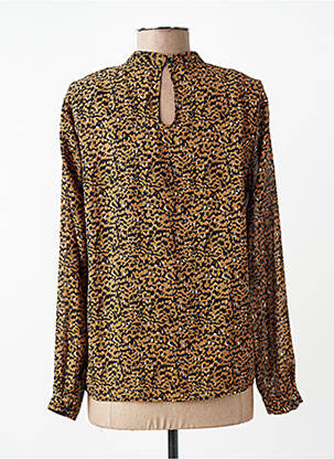 Chemisier manches longues manches longues marron ONLY femme
