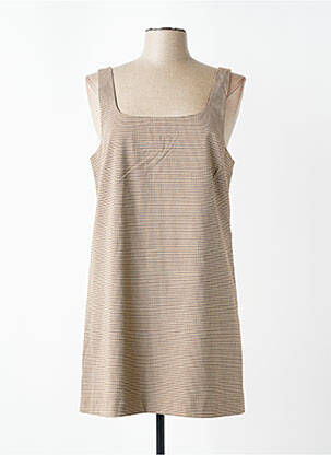 Robe courte sans manche sans manche marron ONLY femme