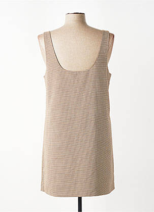 Robe courte sans manche sans manche marron ONLY femme