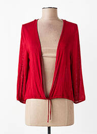 Gilet manches longues rouge STREET ONE femme