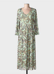 Robe longue vert STREET ONE femme