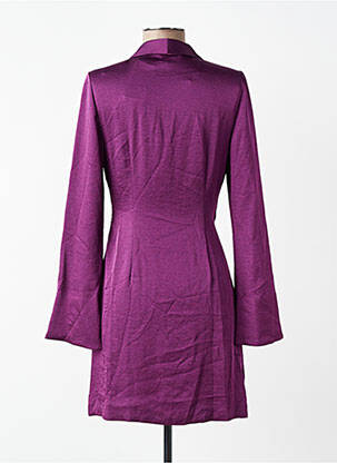 Robe mi-longue violet MANGO femme
