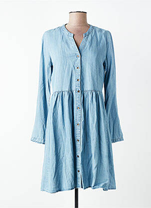 Robe mi-longue bleu ZABAIONE femme