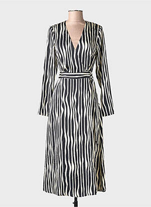 Robe longue noir MANGO femme