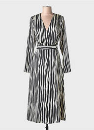 Robe longue noir MANGO femme