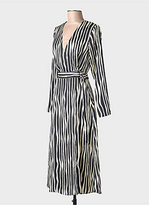 Robe longue noir MANGO femme