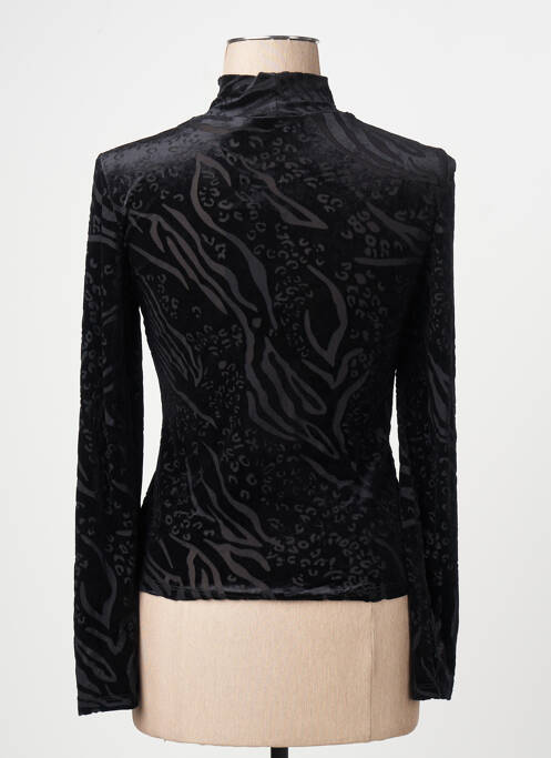 Pull col roulé noir VERO MODA femme