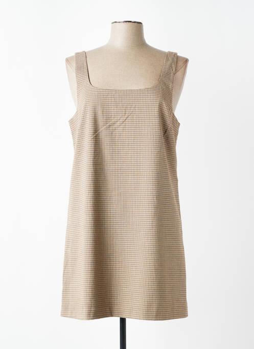 Robe courte sans manche sans manche marron ONLY femme