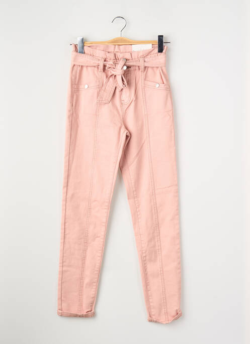 Jeans coupe slim rose MORGAN femme