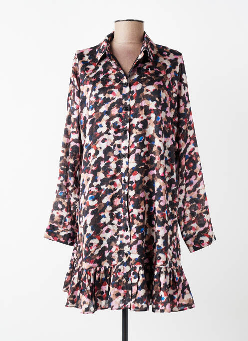 Robe mi-longue marron MOLLY BRACKEN femme