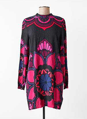 Robe mi-longue rose SUPERDRY femme