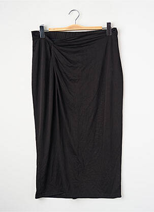 Jupe mi-longue taille normale noir JACQUELINE DE YONG femme
