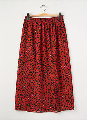 Jupe mi-longue rouge ONLY femme